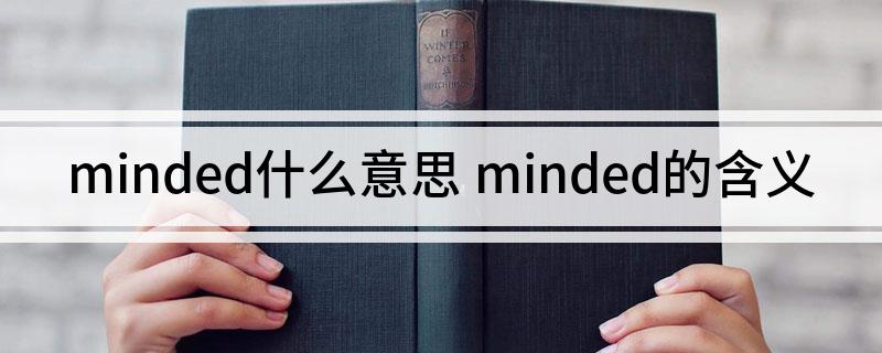 minded什么意思 minded的含义