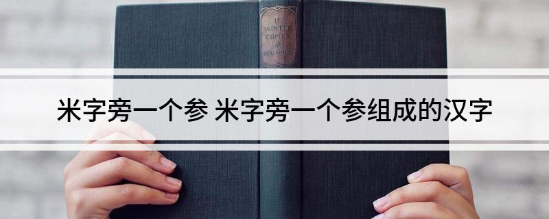 米字旁一个参 米字旁一个参组成的汉字