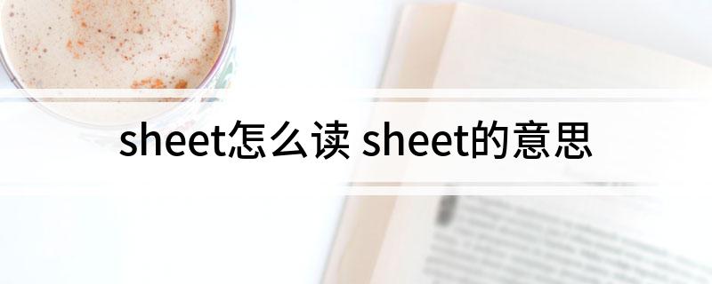sheet怎么读 sheet的意思